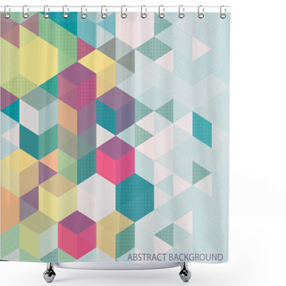 Personality  Colorful Abstract Background. Shower Curtains