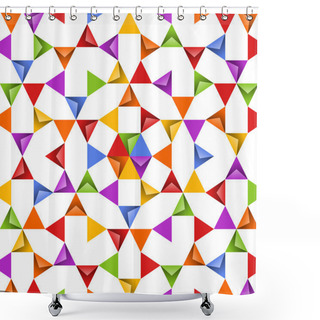 Personality  Abstract Bright Background Shower Curtains