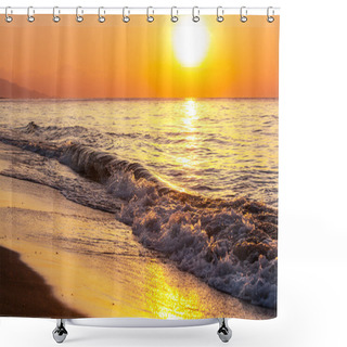 Personality  Sea Sunset Shower Curtains