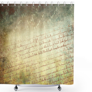 Personality  Handwritten Text Shower Curtains
