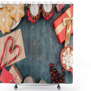Personality  Christmas Sweets And Decorations  Shower Curtains