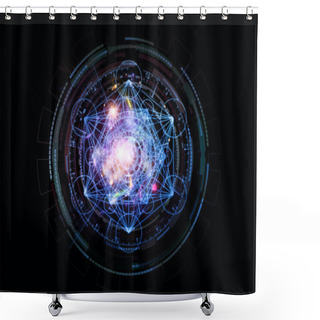 Personality  Visualization Of Sacred Geometry Shower Curtains