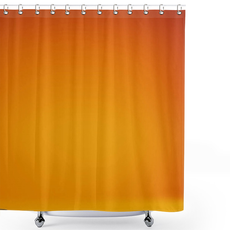 Personality  full frame view of empty bright orange abstract background shower curtains