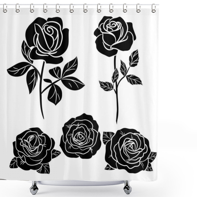 Personality  Roses shower curtains