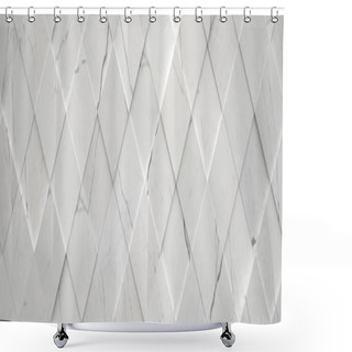 Personality  Wide Tiled Marble Backdrop Shower Curtains