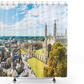 Personality  High Angle View Of The City Of Cambridge, UK Shower Curtains
