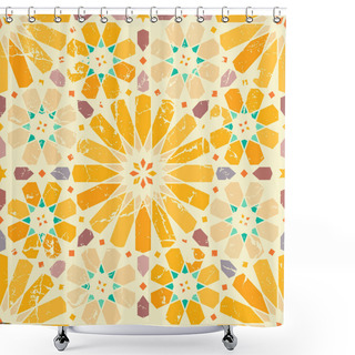 Personality  Vintage Arabic Seamless Pattern Shower Curtains