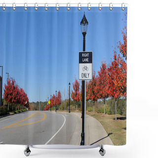 Personality  Empty Roadway Shower Curtains