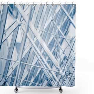 Personality  Modern Architectural Skylight Structure Details Shower Curtains