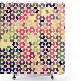 Personality  Color Fractal Geometrical Abstract Pattern Shower Curtains