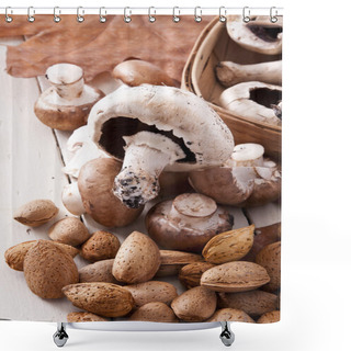 Personality  Mushrooms Shower Curtains