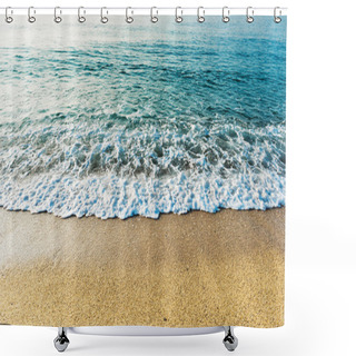 Personality  Wave Of  Sea On   Beach Shower Curtains
