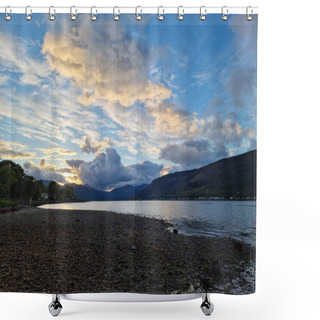 Personality  A Beautiful View Of Holy Loch Near Hunters Quay, Dunoon, Scotland Shower Curtains