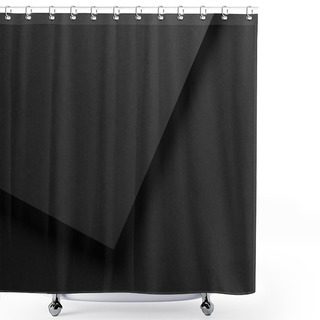 Personality  Black Blank Abstract Textured Paper Background  Shower Curtains