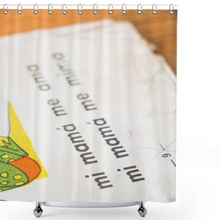 Personality  Old Spanish First Reader Shower Curtains