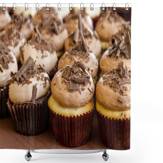 Personality  Assorted Cupcakes On Display Shower Curtains