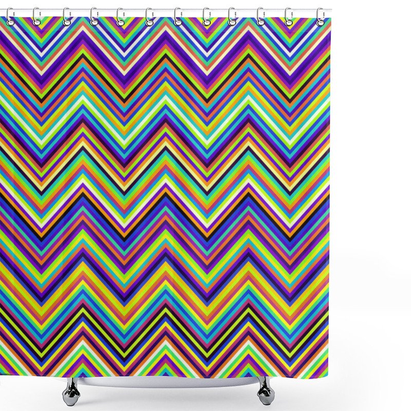 Personality  Geometric Abstract Pattern In Low Poly Style. Shower Curtains