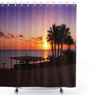 Personality  Sunset Over The Red Sea, Marsa Alam, Egypt Shower Curtains
