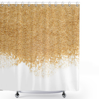 Personality  Sand On A White Background Shower Curtains