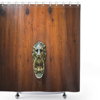 Personality  Door Knocker Shower Curtains