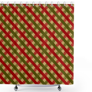 Personality  Retro Wrapping Paper For Christmas Gifts. Seamless Pattern Shower Curtains