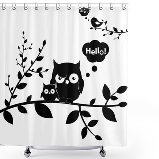 Personality  Owls Shower Curtains