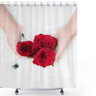 Personality  Red Roses Shower Curtains