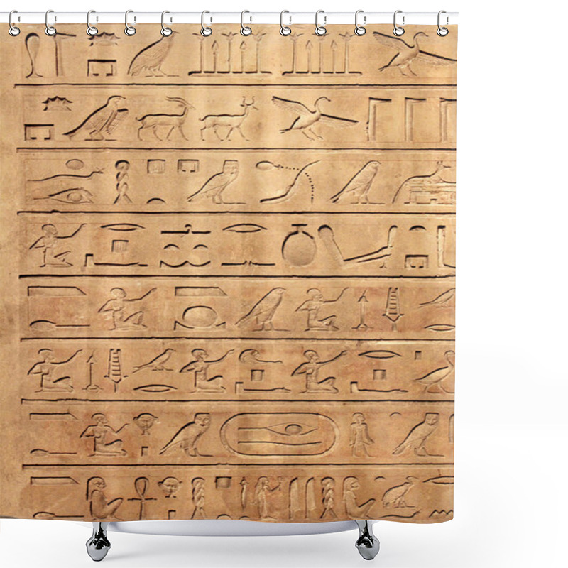 Personality  Hieroglyphics Shower Curtains