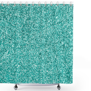 Personality  Teal Turquoise Aqua Green Glitter Texture Shower Curtains