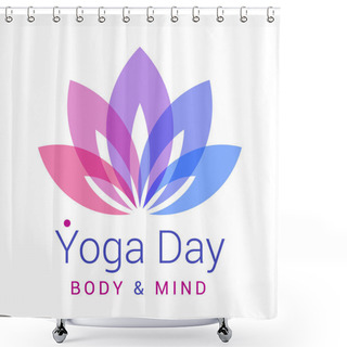 Personality  Lotus Flower As Symbol Of Yoga Shower Curtains