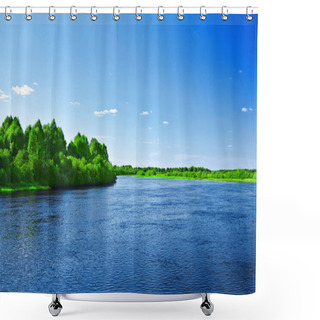 Personality  Riverscape Shower Curtains