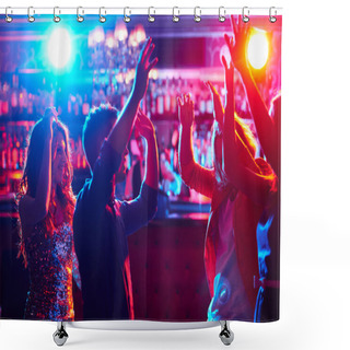 Personality  Friends Dancing At Disco Shower Curtains