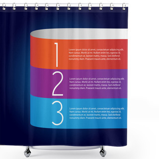 Personality  Vector Background With Numbers. Shower Curtains