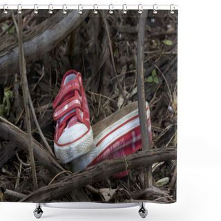 Personality  Forensics And Investigation Kid Shoes In The Forest Shower Curtains