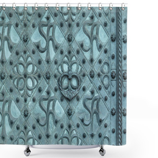 Personality  Metal Gate Shower Curtains