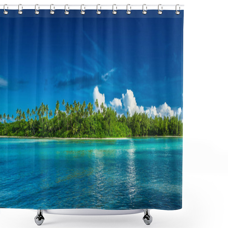Personality  Tropical Rarotonga With Palm Trees Shower Curtains