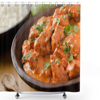 Personality  Butter Chicken Shower Curtains