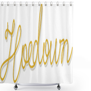 Personality  Hoedown Banner In Rope Shower Curtains