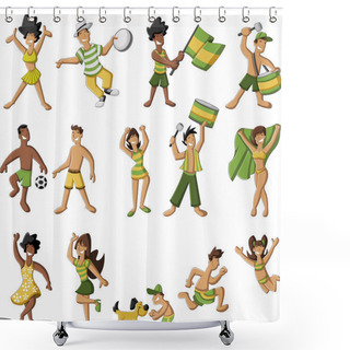 Personality  Brazilian People Shower Curtains