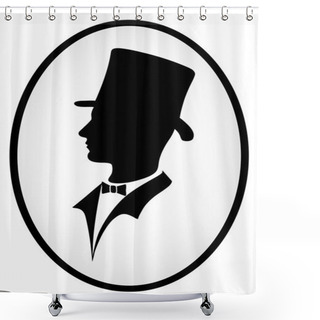 Personality  Icon Of The Gentleman Shower Curtains