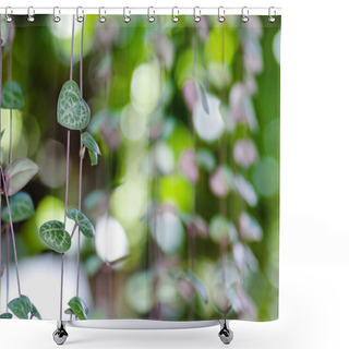 Personality  String Of Hearts Shower Curtains