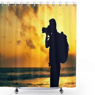 Personality  Photographer Shower Curtains