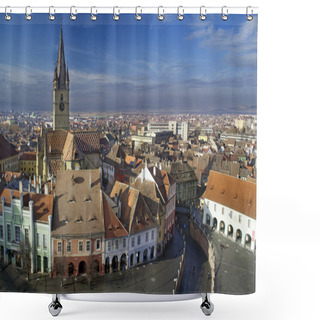 Personality  Sibiu Old Town Shower Curtains