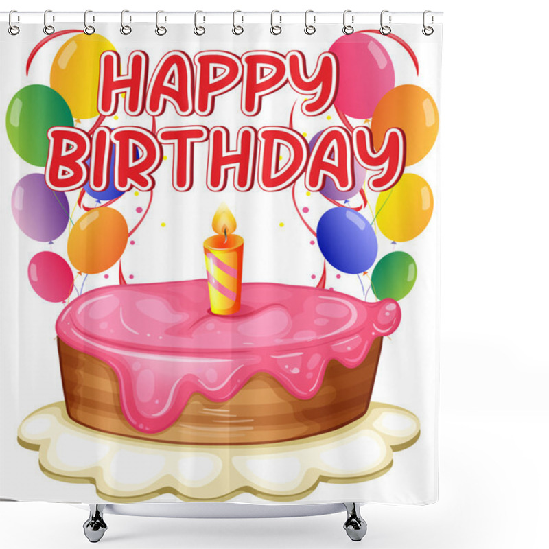 Personality  Birthday Card Shower Curtains