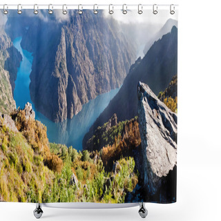 Personality  Canyon De Rio Sil, Galicia, Spain Shower Curtains