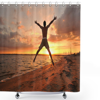 Personality  Happiness Shower Curtains