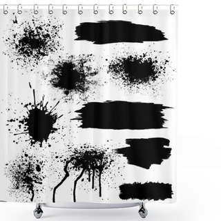 Personality  Paint Design Elements Shower Curtains