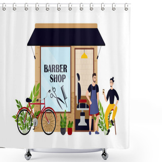 Personality  Vector Family Business Shower Curtains
