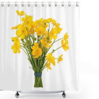 Personality  Buttercup Flower Posy Shower Curtains