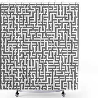 Personality  Maze Background Shower Curtains